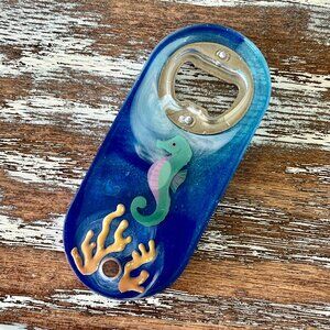Seahorse Resin Bottle Opener Fridge Magnet Bar Accessories Beer Bottle Opener